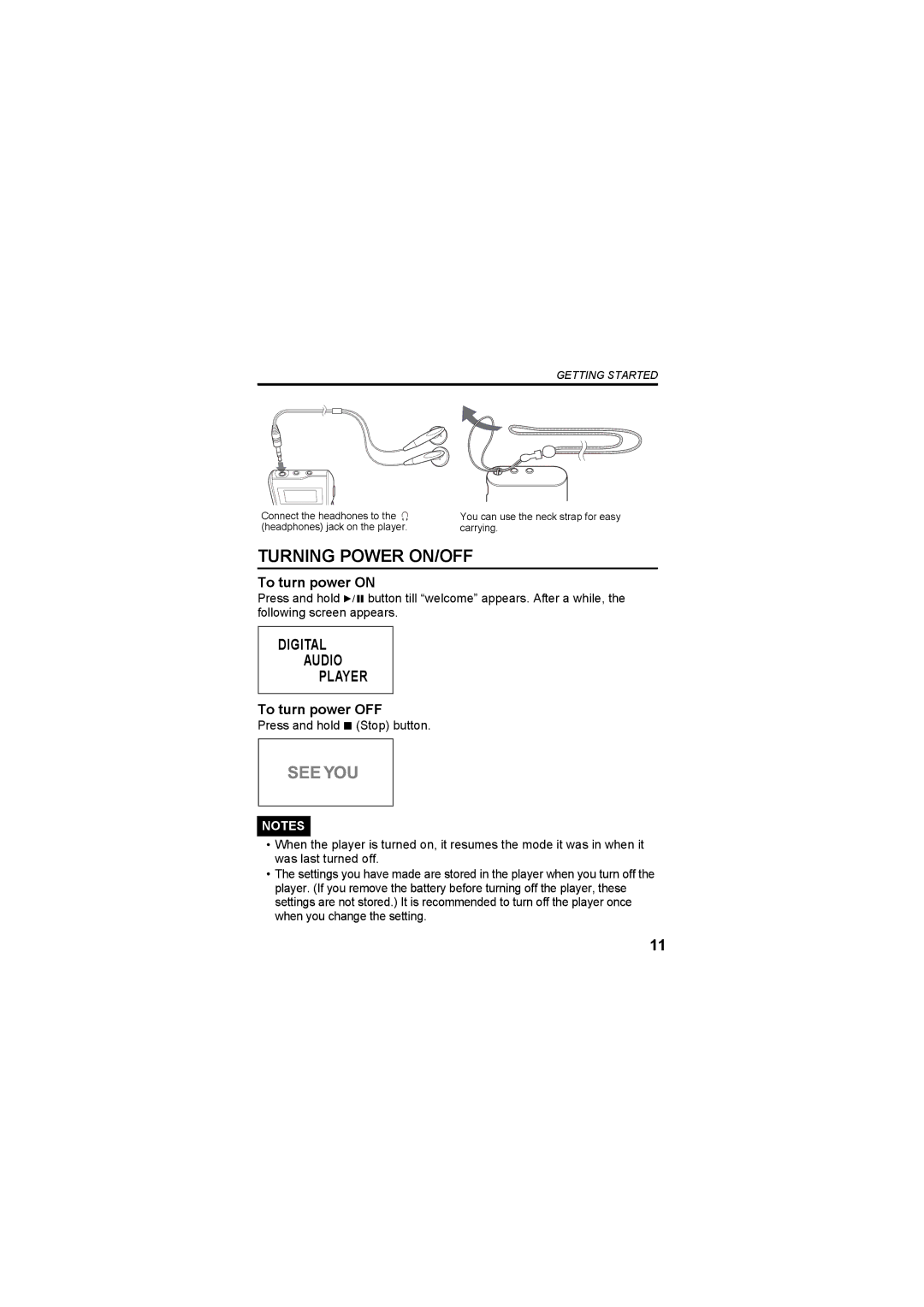 JVC XA-MP52B, XA-MP102W, XA-MP52R, XA-MP102A manual Turning Power ON/OFF, To turn power on, To turn power OFF 