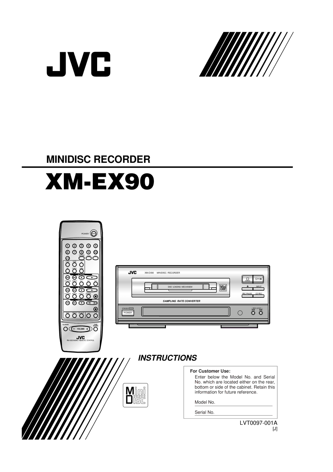 JVC XM-EX90 manual 