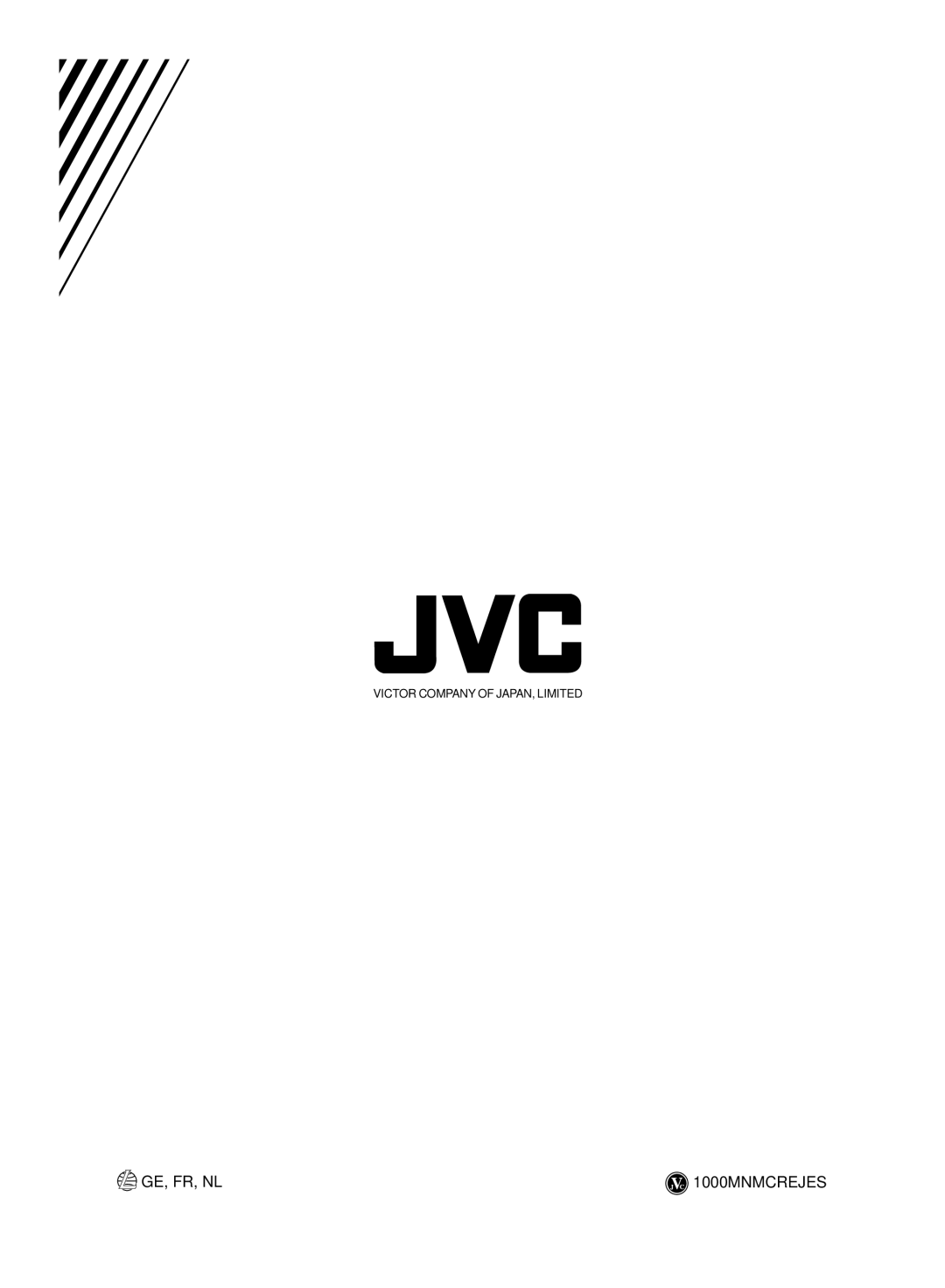 JVC XM-R700SL manual Ge, Fr, Nl, 1000MNMCREJES, Victor Company Of Japan, Limited 