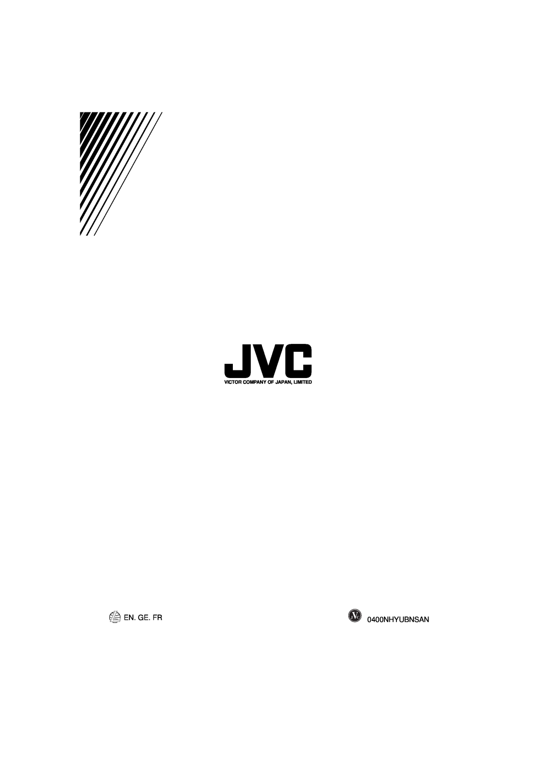 JVC XR-D400SL manual En. Ge. Fr, 0400NHYUBNSAN, Victor Company Of Japan, Limited 