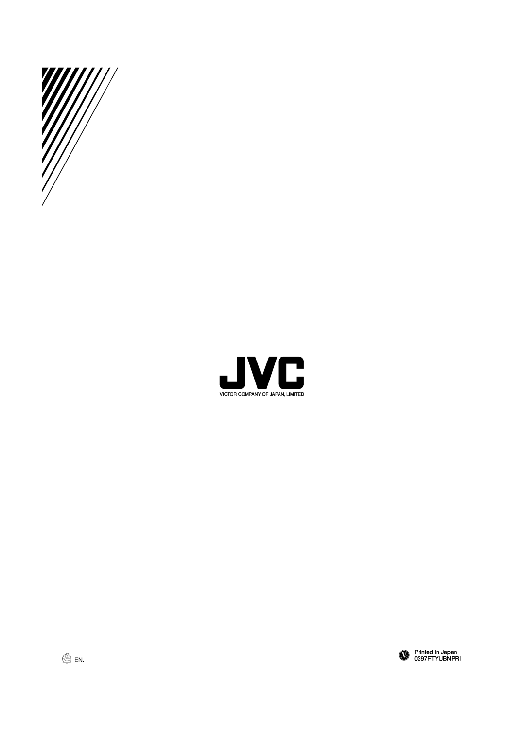 JVC XV-1000BK manual 0397FTYUBNPRI, Victor Company Of Japan, Limited 