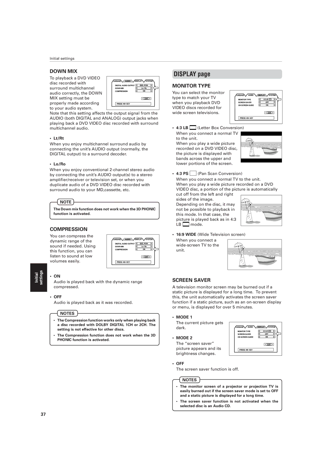 JVC XV-521BK manual Display 