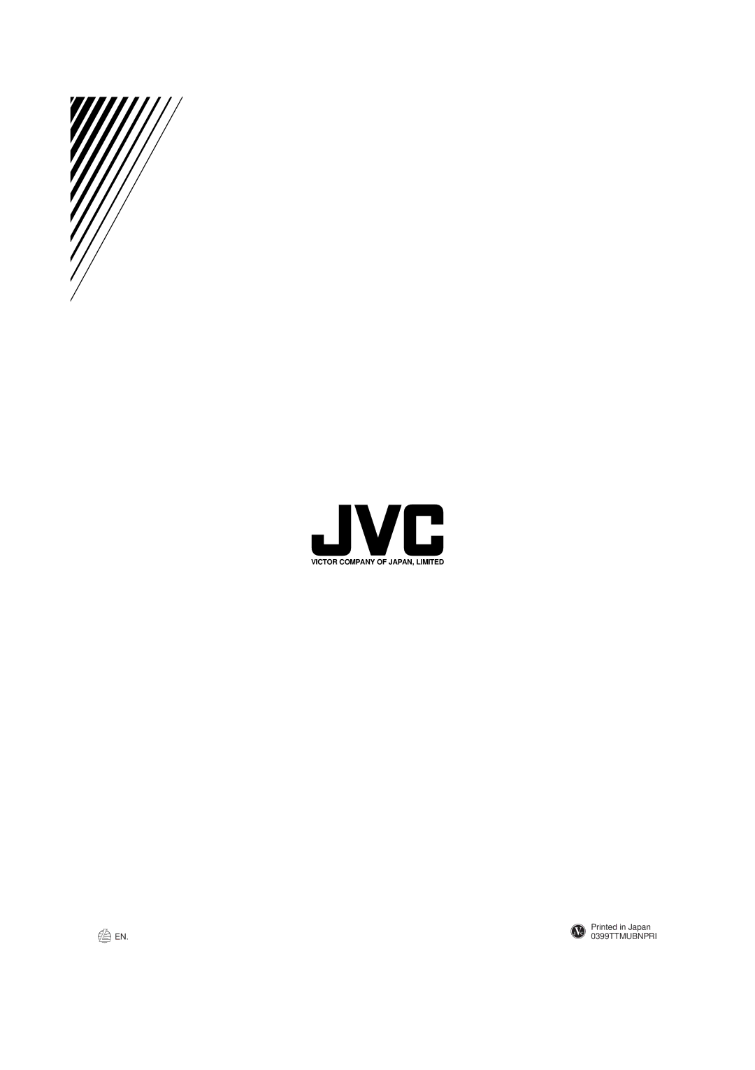 JVC XV-D701BK manual 0399TTMUBNPRI 
