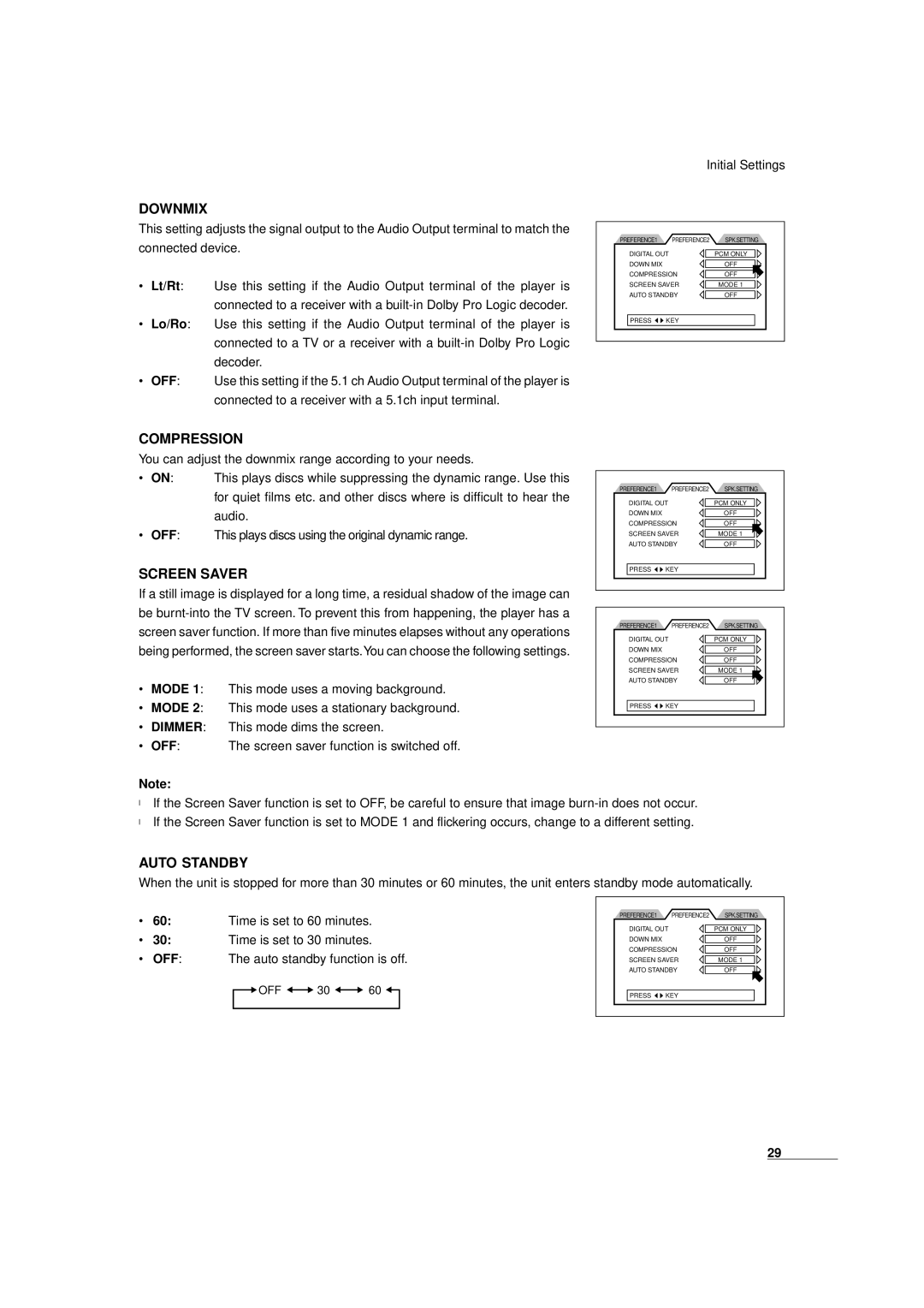 JVC XV-D9000 manual Downmix 