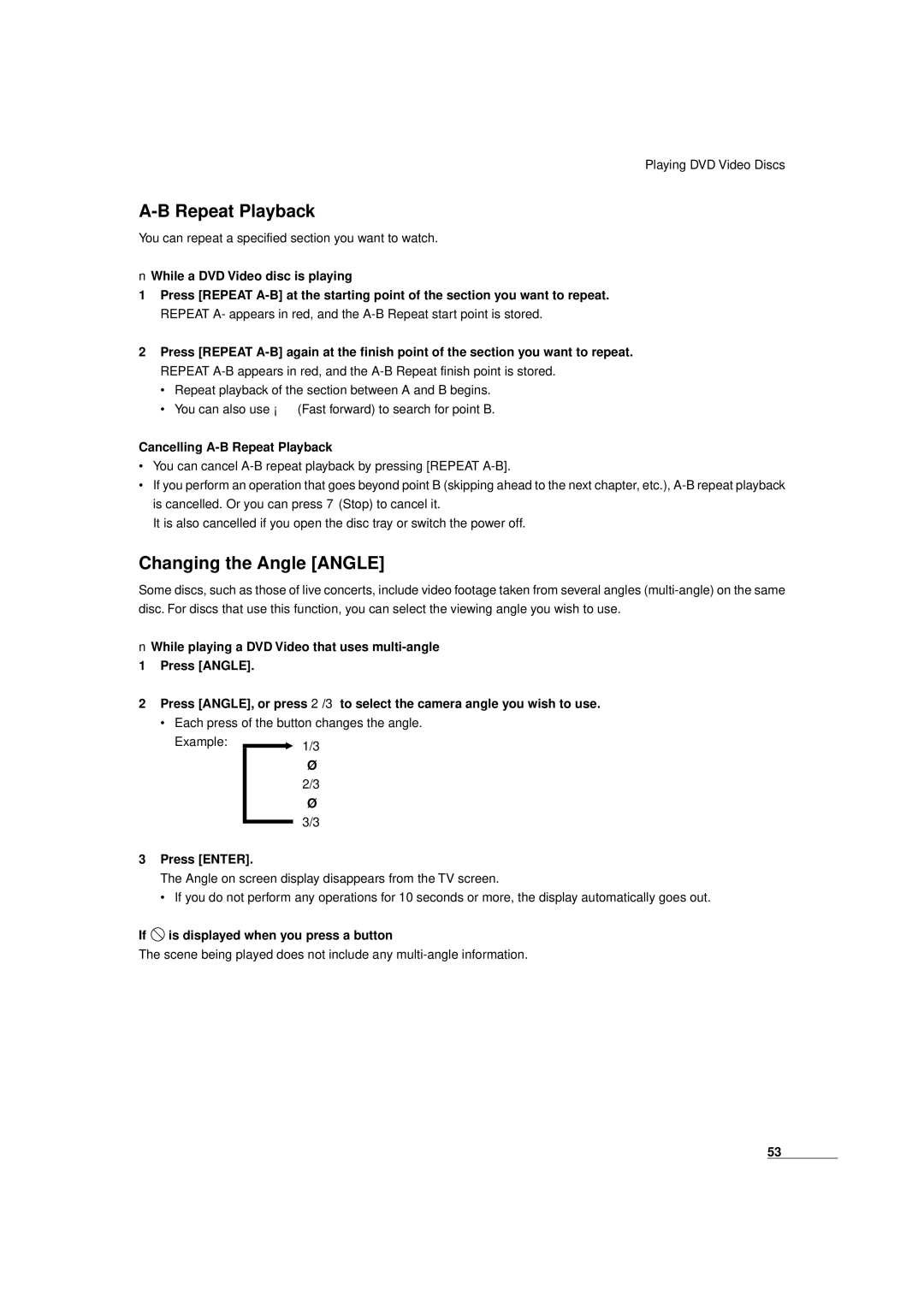 JVC XV-D9000 manual You can repeat a specified section you want to watch 