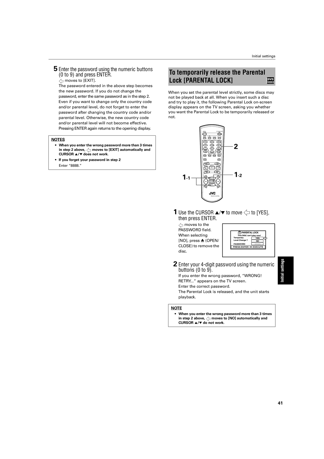 JVC XV-LTR1 manual Use the Cursor 5/ ∞ to move To YES Then press Enter, Buttons 0 to 