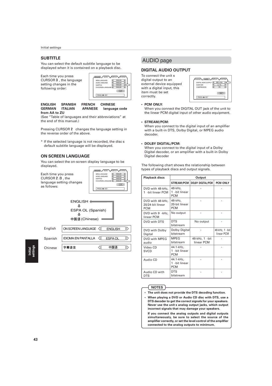 JVC XV-M557GD, XV-M556TN manual Audio 