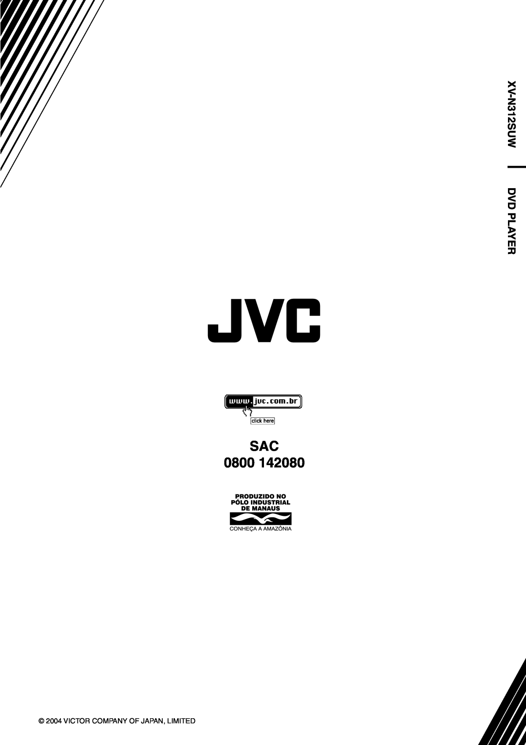 JVC manual XV-N312SUW DVD PLAYER, Victor Company Of Japan, Limited 