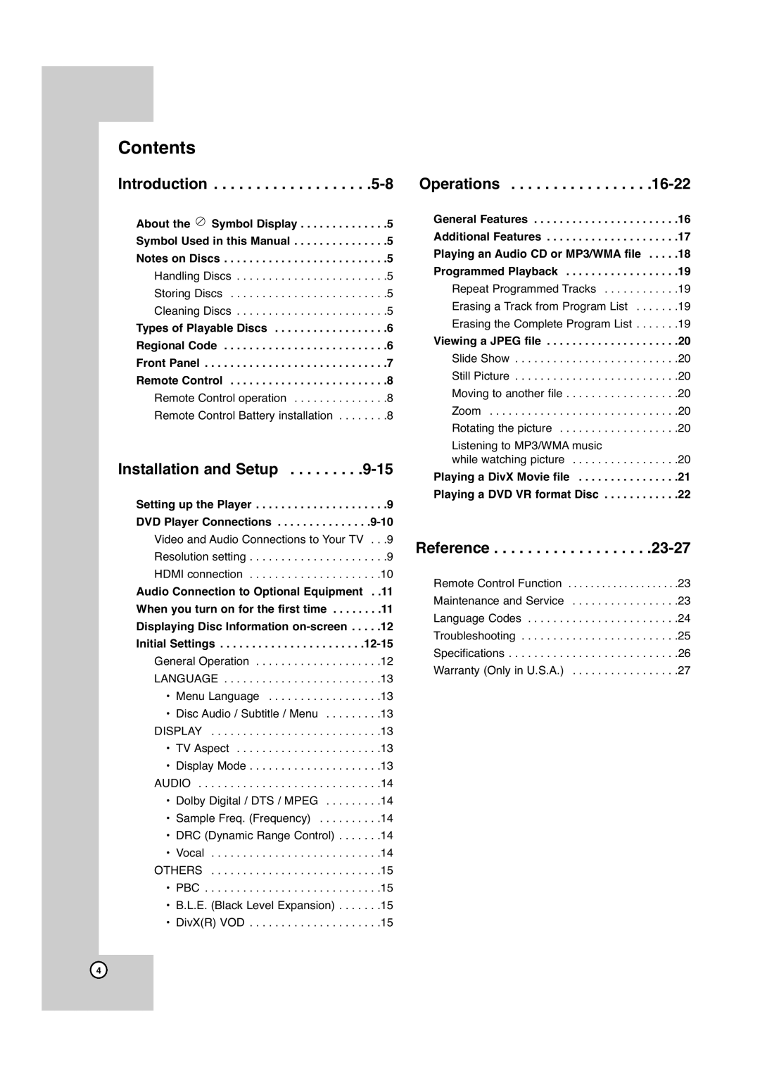 JVC XV-N670B, XV-N672S manual Contents 