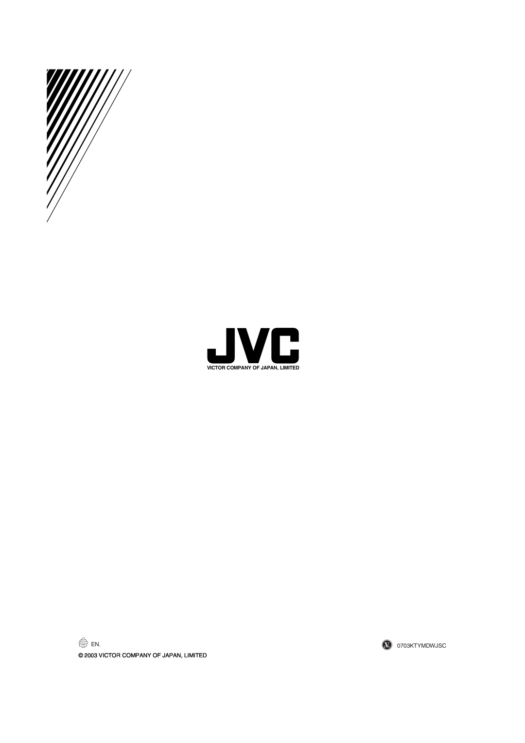 JVC XV-NP1SL manual 0703KTYMDWJSC, Victor Company Of Japan, Limited 