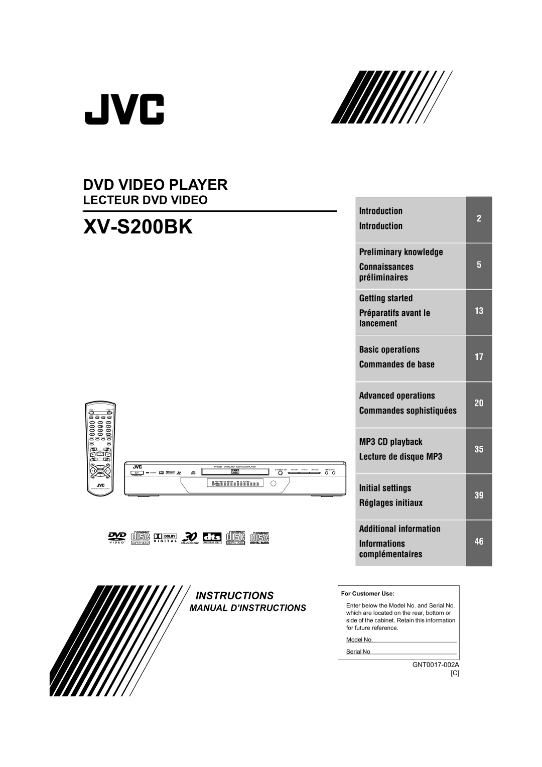 JVC XV-S200 manual 96% 