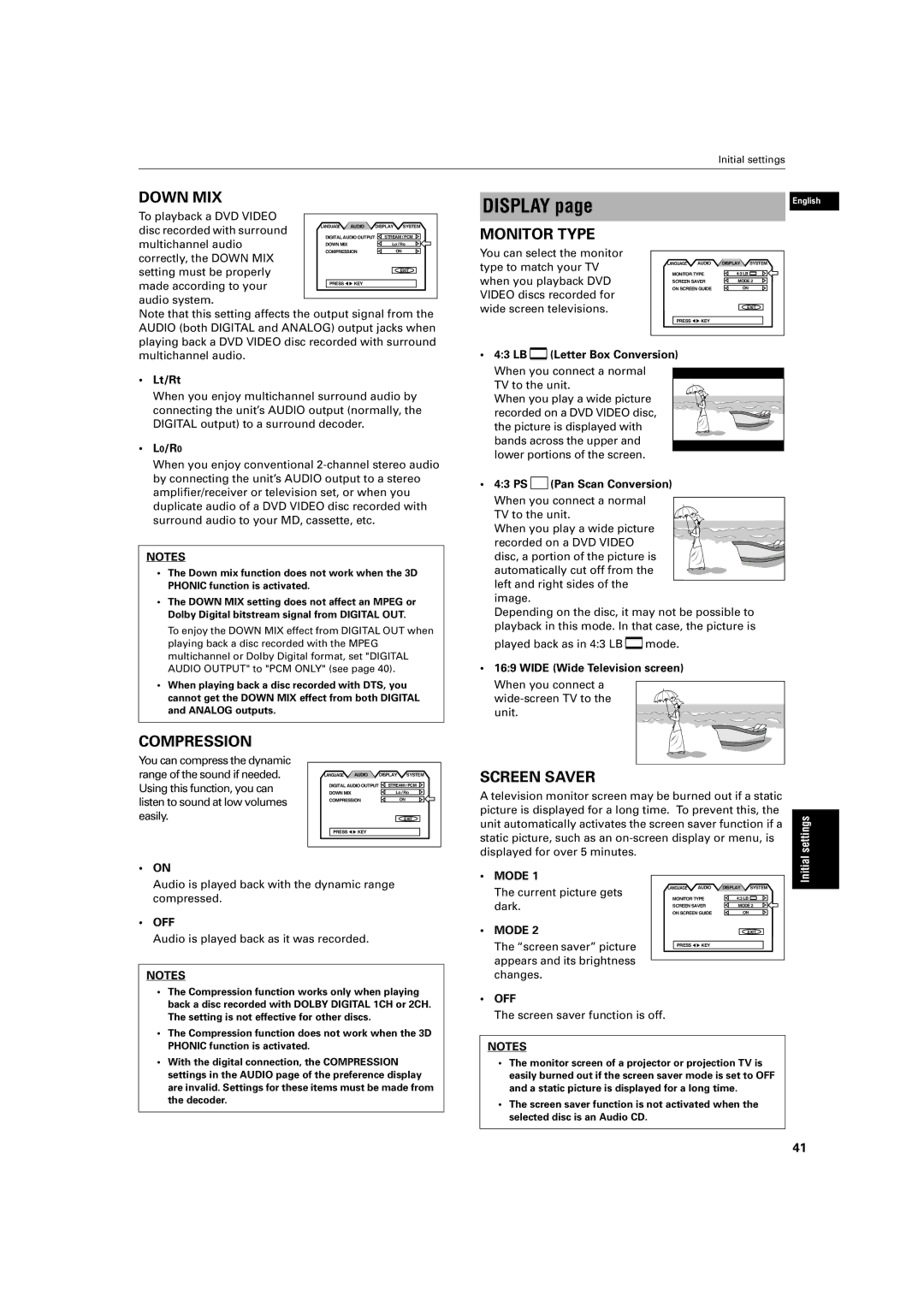 JVC XV-S200 manual Off, Mode 