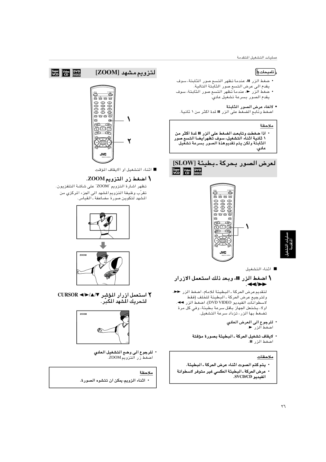 JVC XV-S402SL, XV-S403SG manual Zoom bNA Ëe², Slow W¾ODÐ ‡ W d×Ð -uB « ÷dF, Æzoom .Ëe², «-ô« qLF²Ý« p Æ1¥¡ 