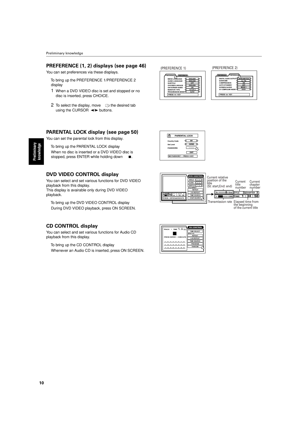 JVC XV-S60BK manual Knowledge 