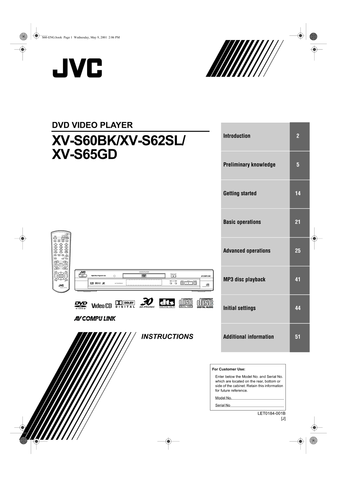 JVC XV-S62SL, XV-S65GD manual 96%.966 