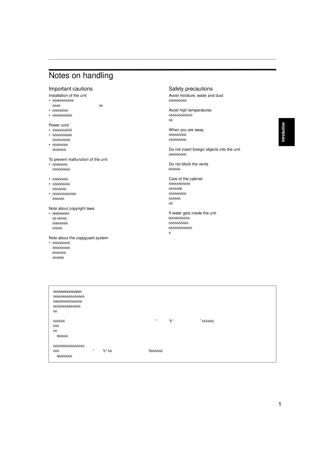 JVC XV-SA72SL manual Important cautions, Safety precautions 