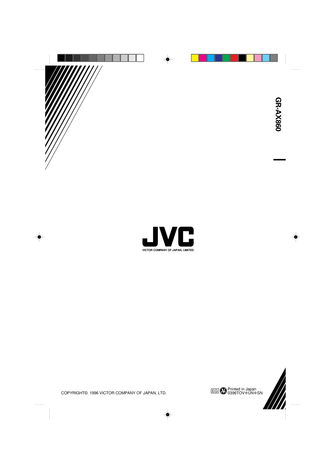 JVC YU30052-572 manual GR-AX860 