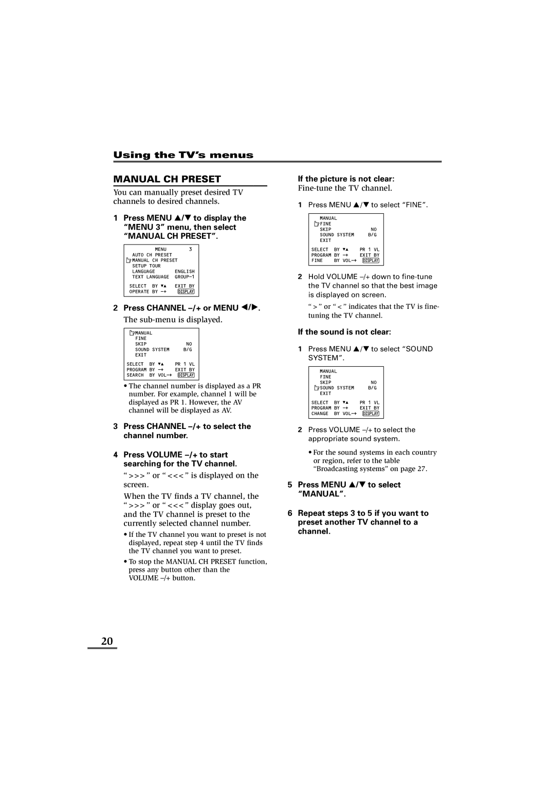 JVC AV-21VS21, AV-21WS21, AV-25VS21, AV-29VS21, AV-29WS21, AV-21VX71, AV-21WX11, AV-21YX11, AV-25VX71, AV-29VX71, AV-29WX11 