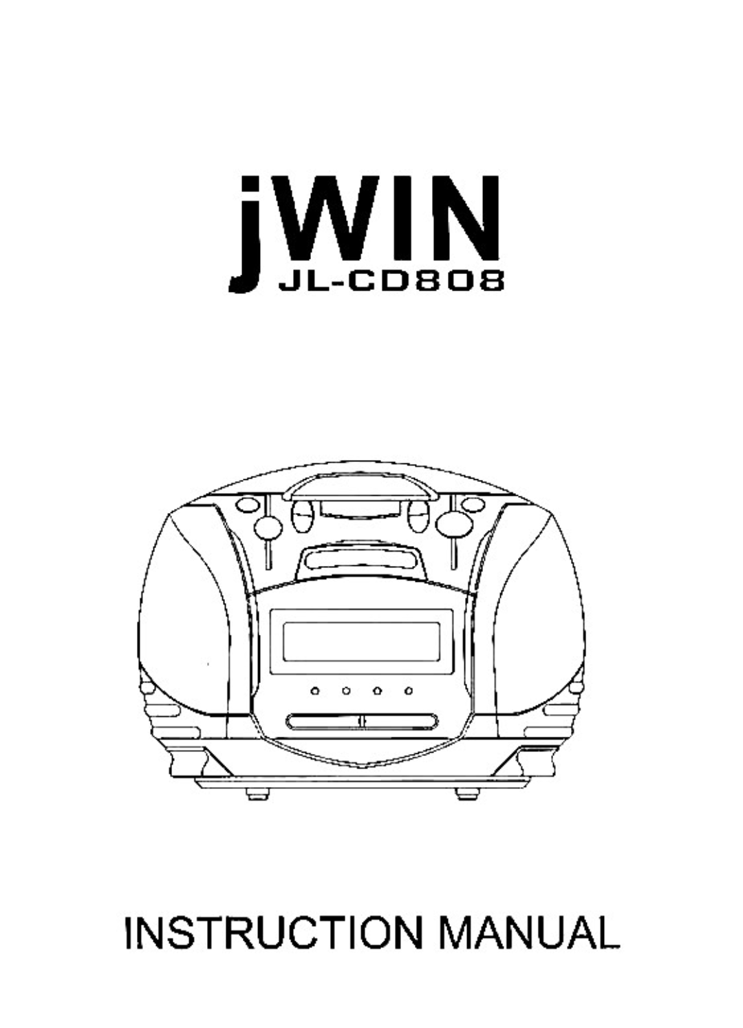 Jwin JL-CD808 manual 