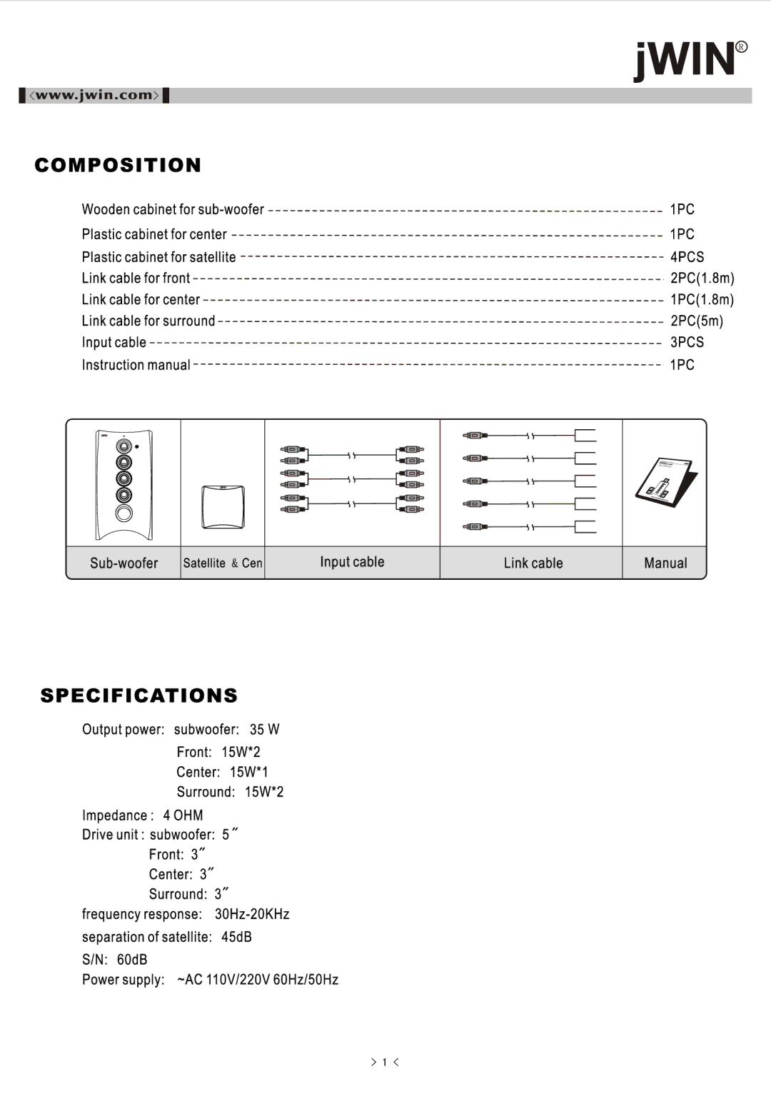 Jwin JS-P802 manual 