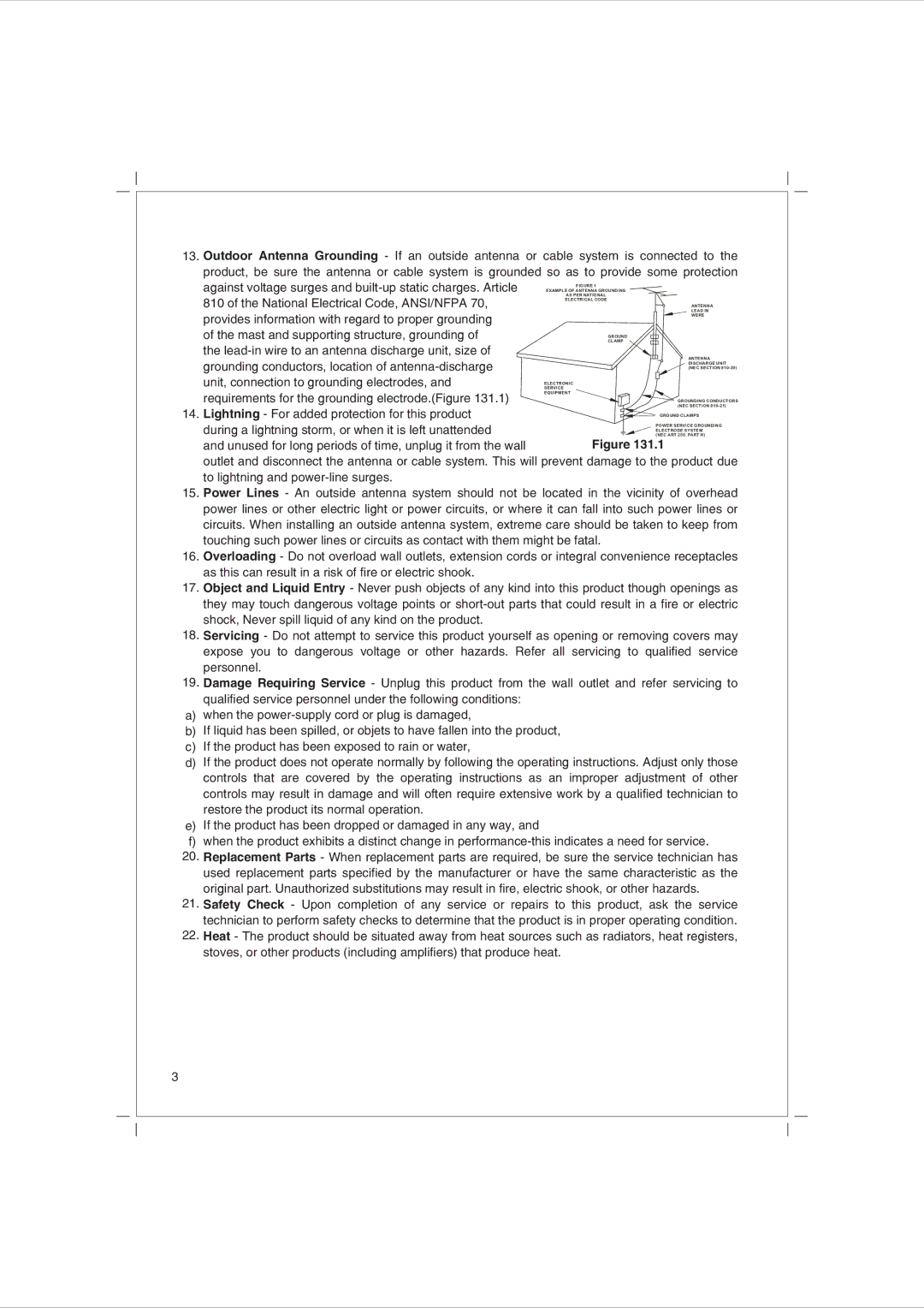 Jwin JX-43000D instruction manual Against voltage surges and built-up static charges. Article 