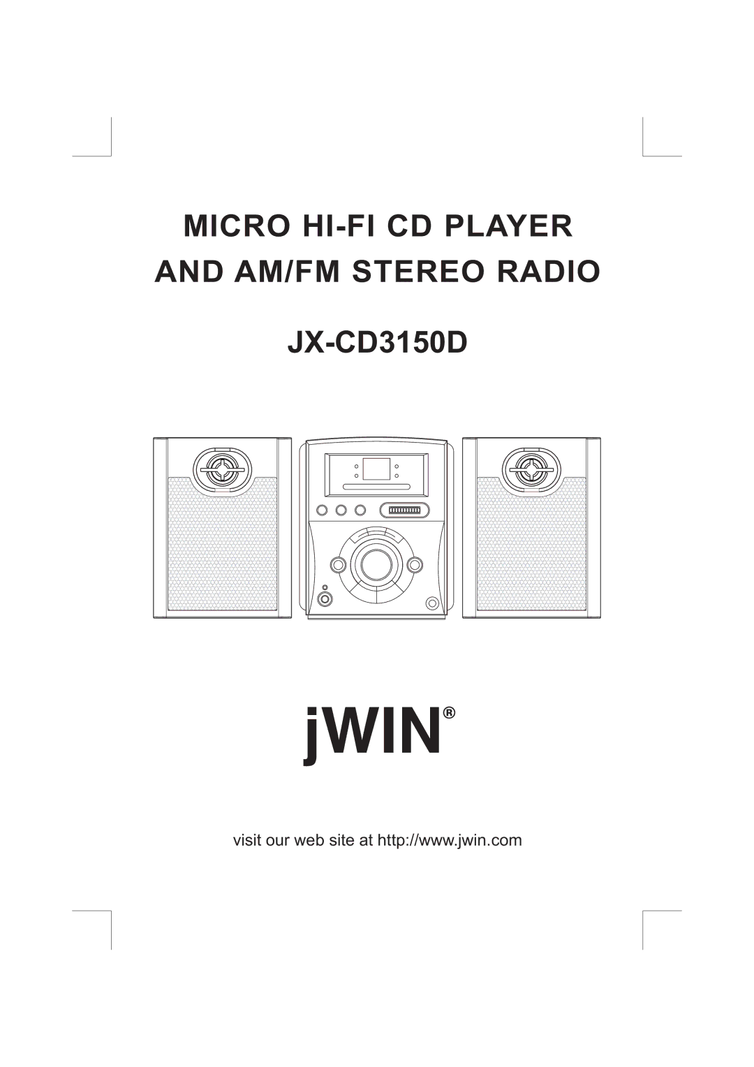 Jwin JX-CD3150D manual Micro HI-FI CD Player and AM/FM Stereo 