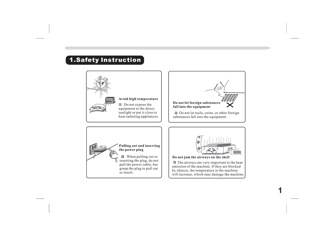 Jwin JX-DVD400 manual Safety Instruction 