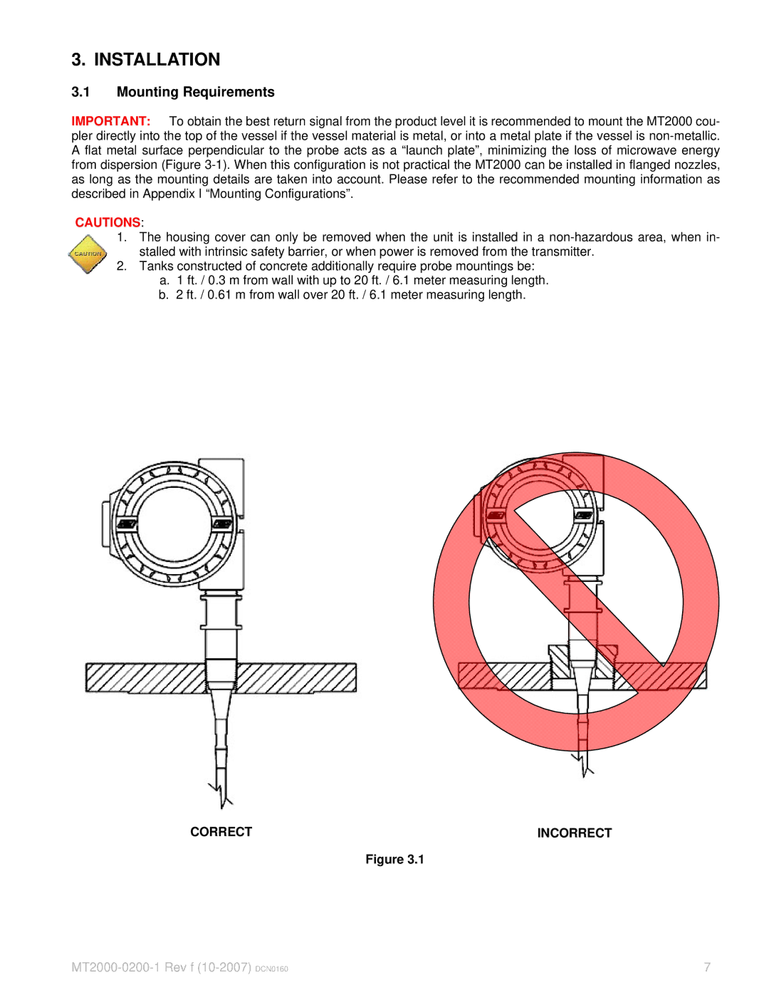 K-Tec MT2000 manual Installation, Mounting Requirements 