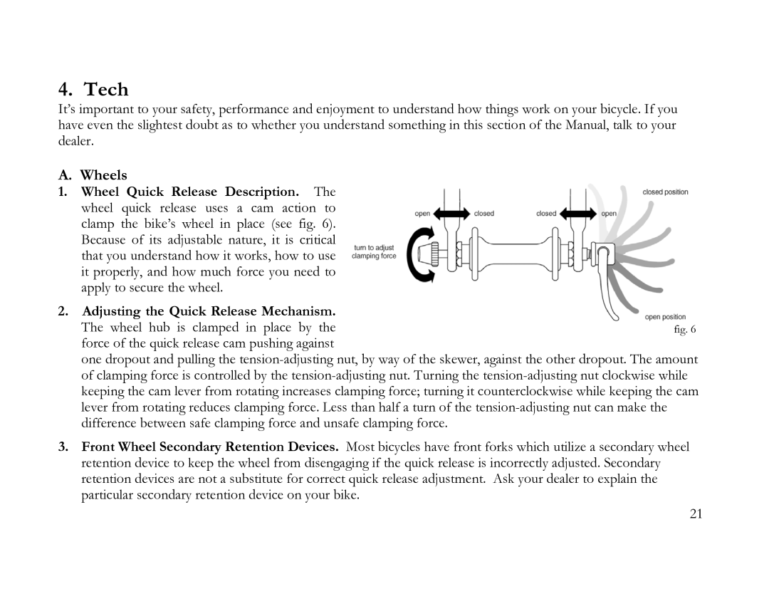 K2 Bike K2 BICYCLE manual Tech, Wheels 