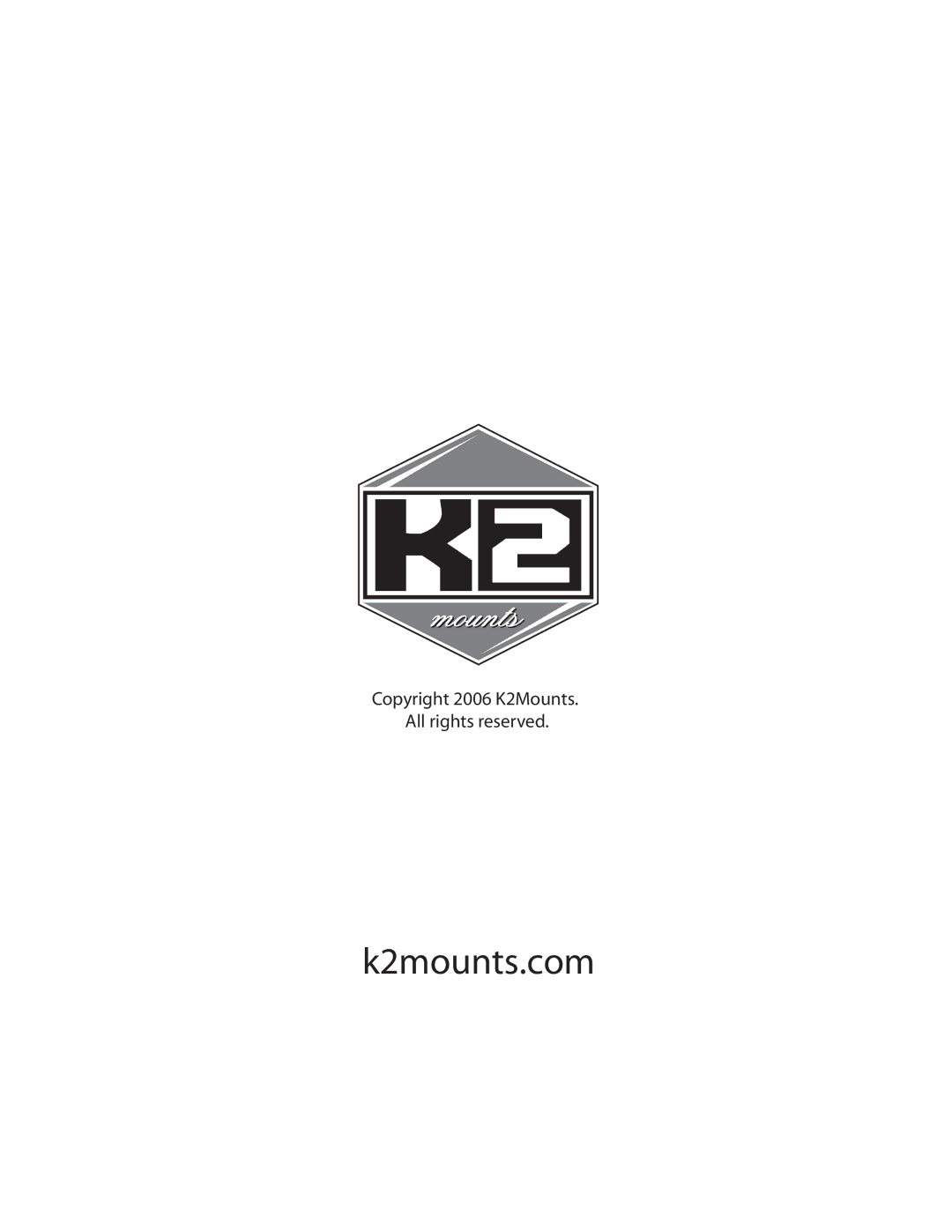 K2 Mounts K2-A3-S manual K2mounts.com 