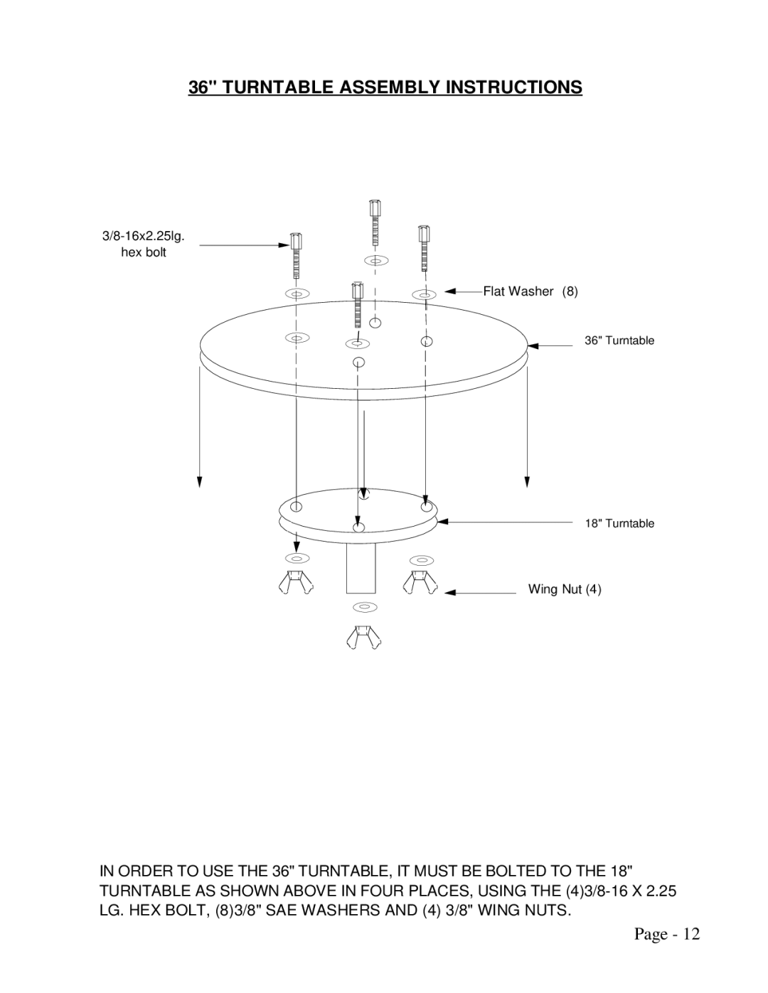 Kaidan TM-400 manual Turntable Assembly Instructions 