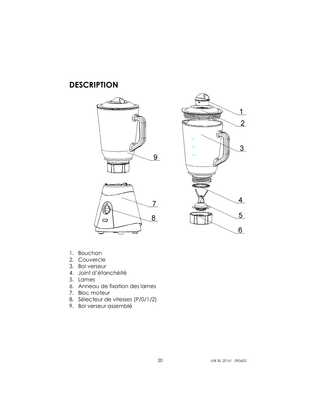 Kalorik usk bl 25161 manual Description 