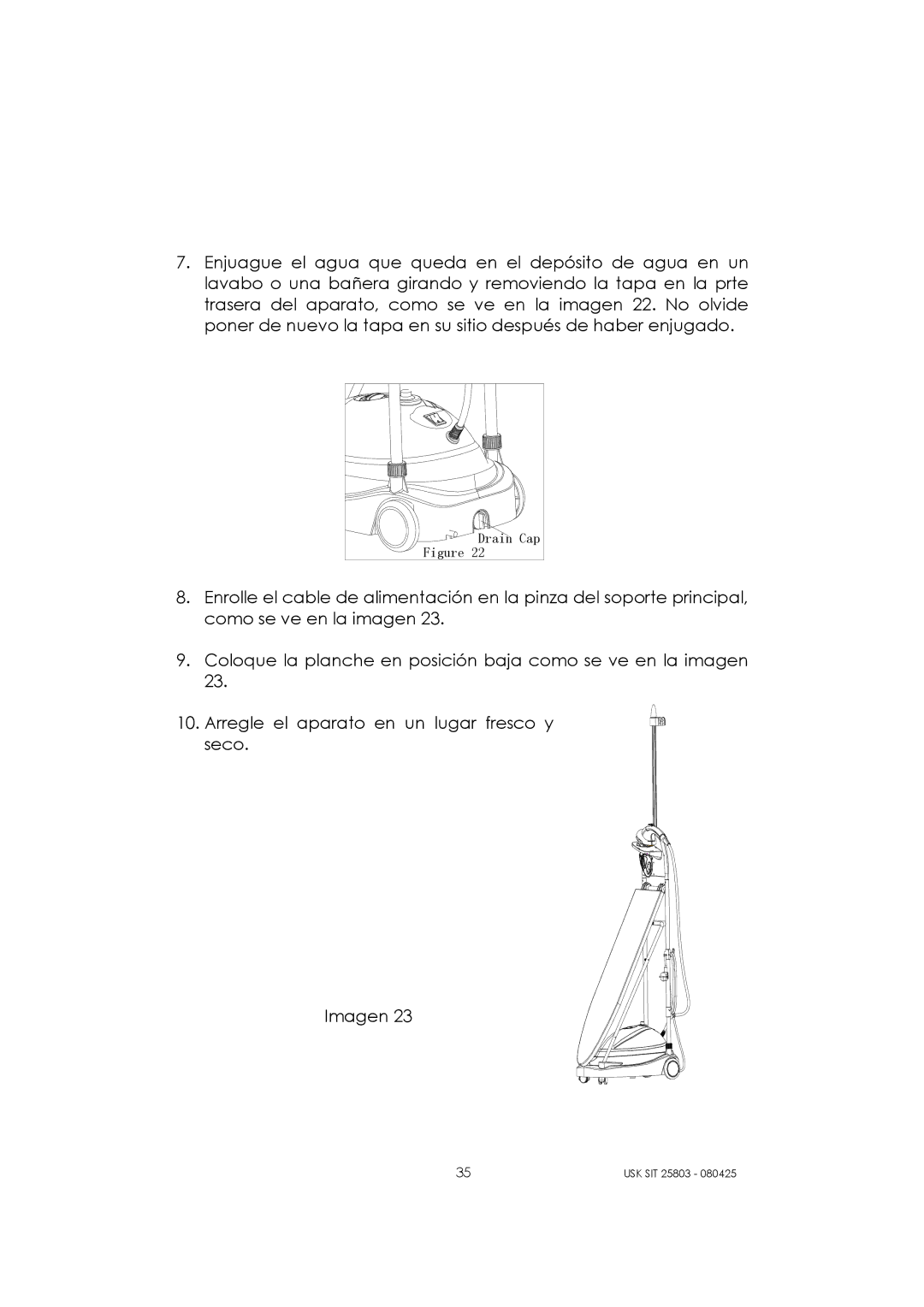 Kalorik USK SIT 25803 manual Dra 