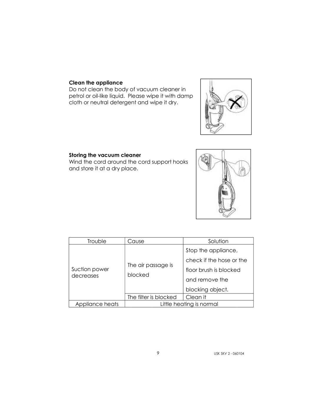 Kalorik USK SKV 2 manual Little heating is normal 