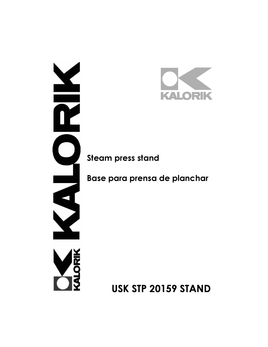 Kalorik USK STP 20159 STAND manual Steam press stand Base para prensa de planchar 
