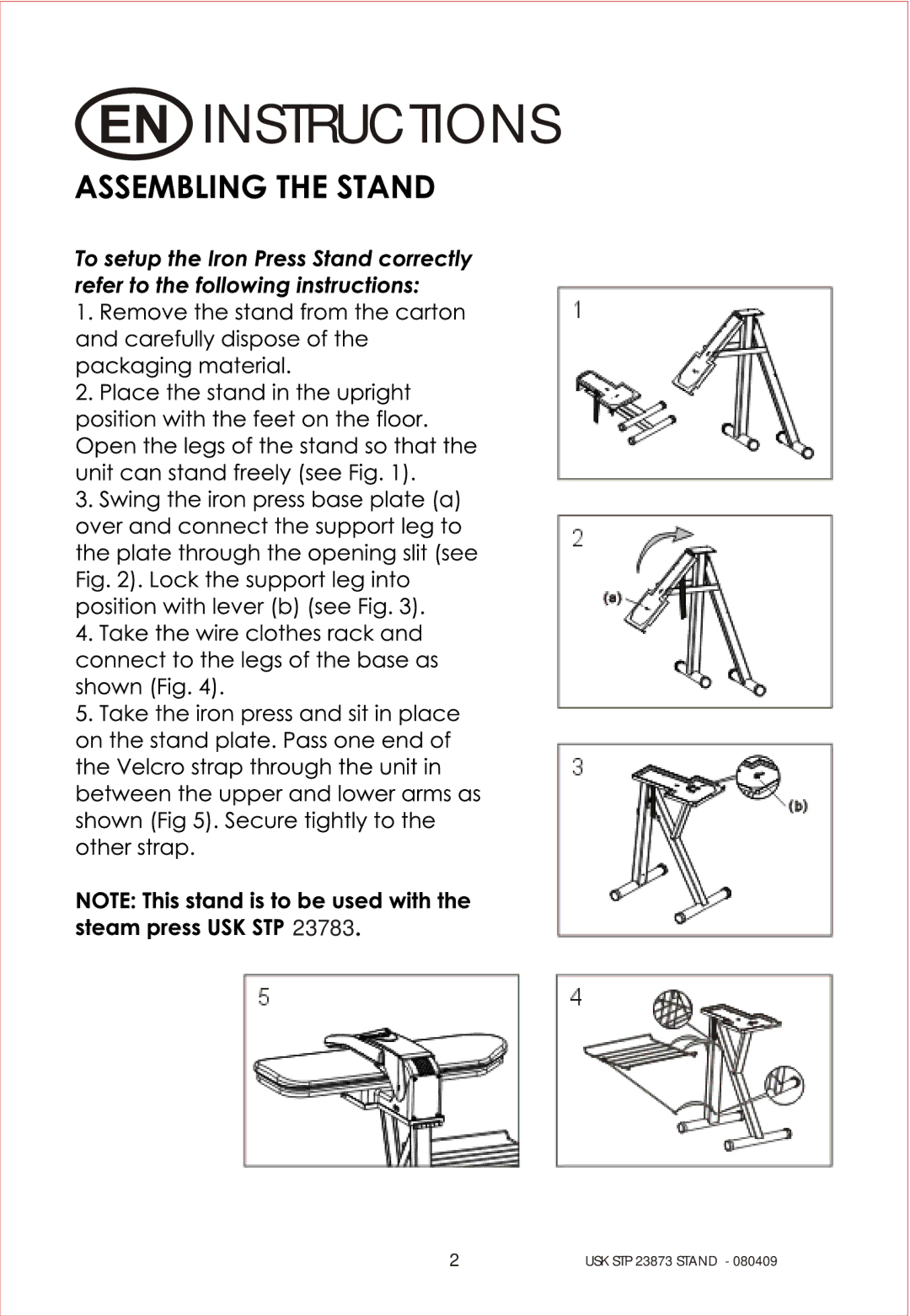 Kalorik USK STP 23873 manual Instructions 