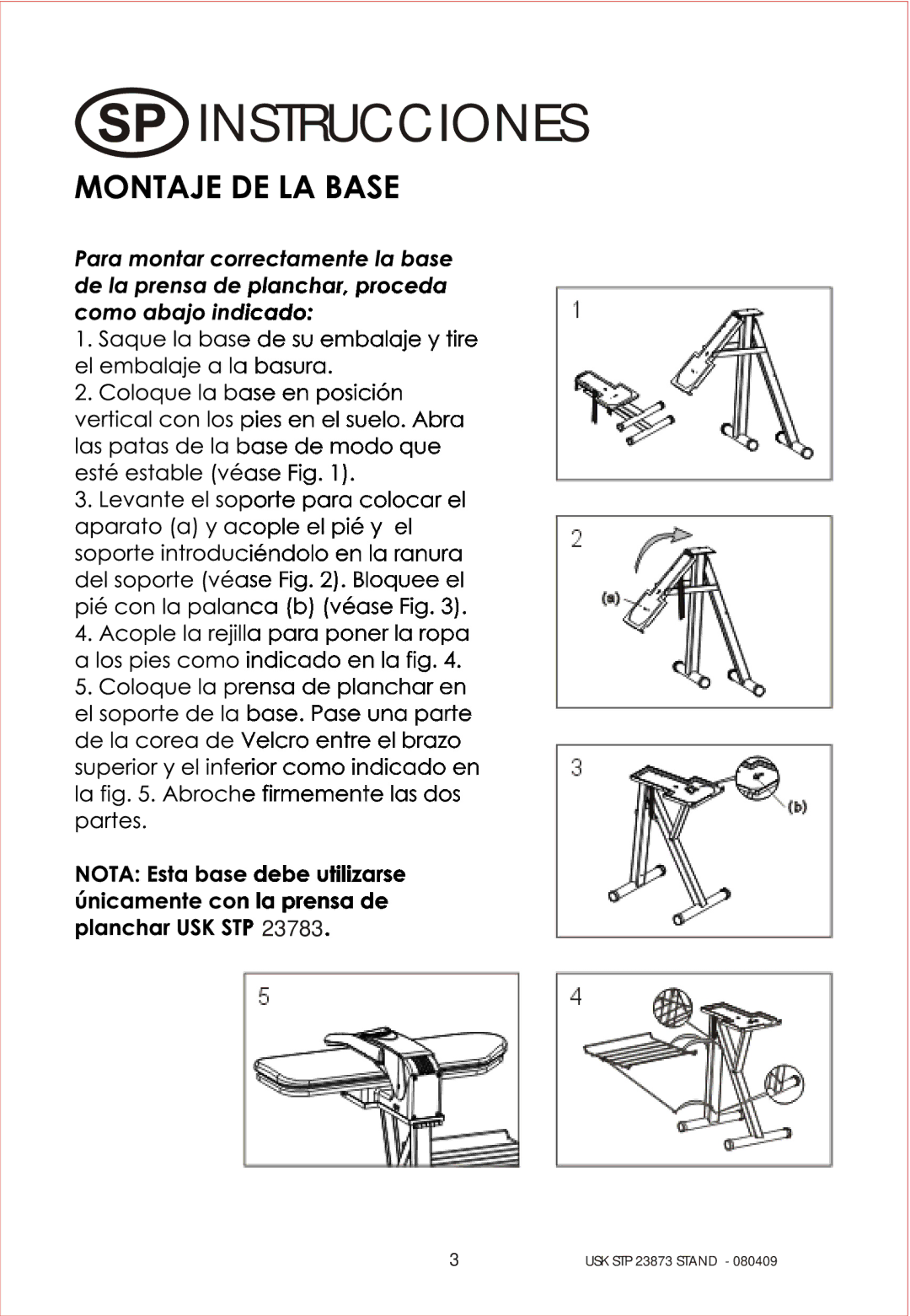 Kalorik USK STP 23873 manual Instrucciones 