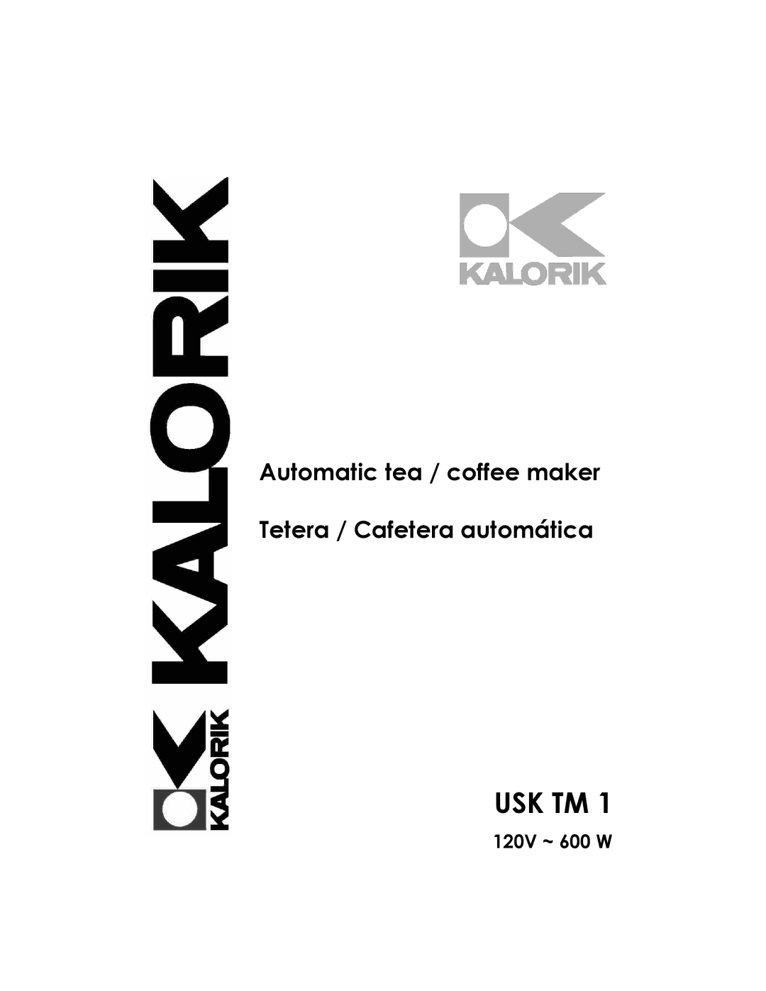 Kalorik usktm1 manual Usk Tm 