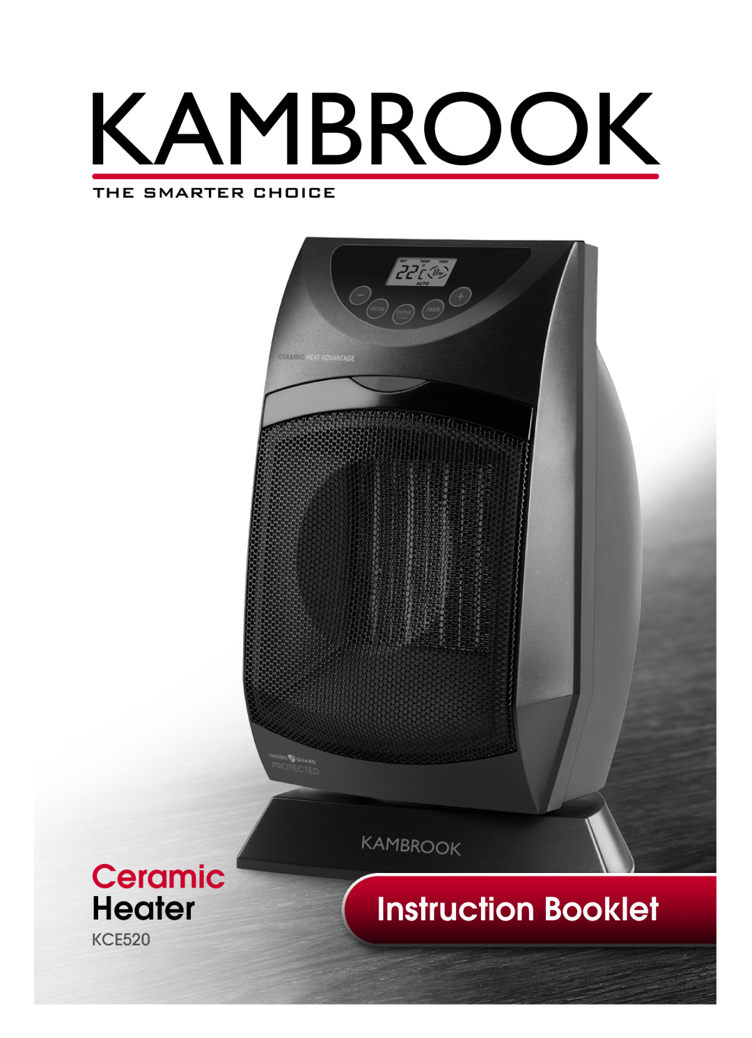 Kambrook KCE520 manual Ceramic, Heater, Instruction Booklet 