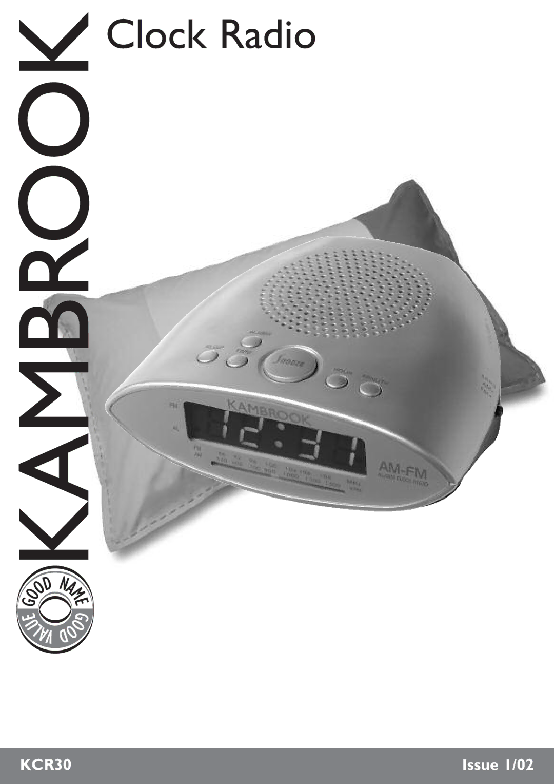 Kambrook KCR30 manual Clock Radio 