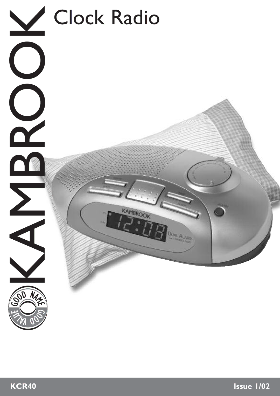 Kambrook KCR40 manual Clock Radio 