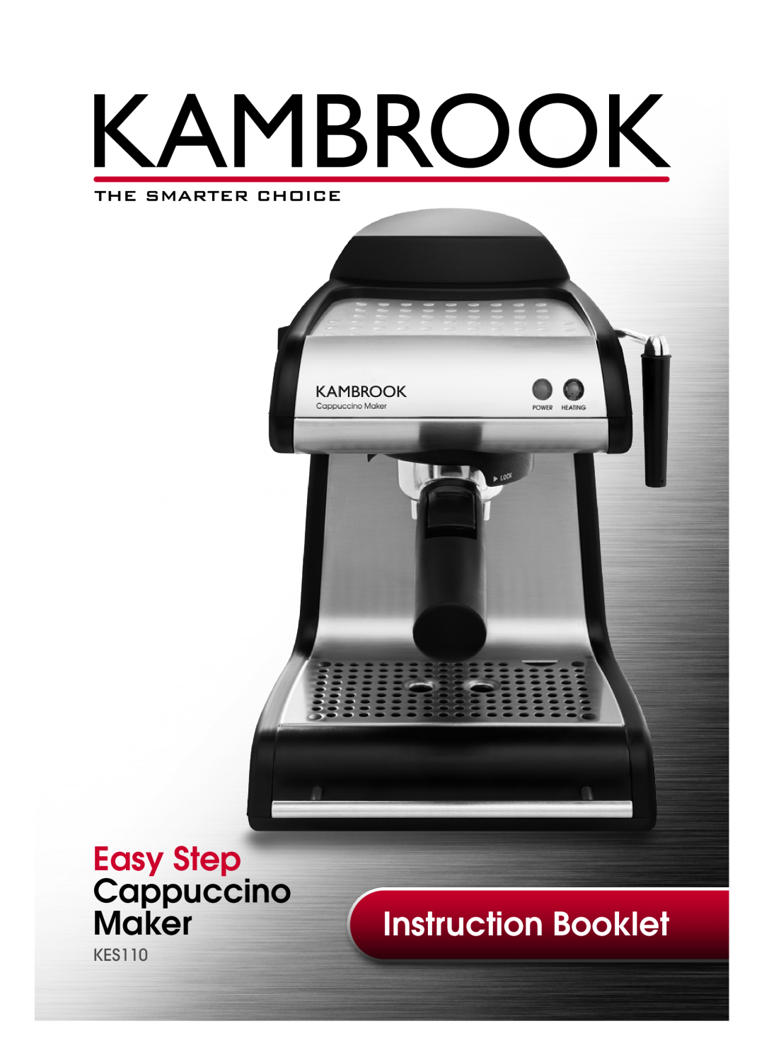 Kambrook KES110 manual Easy Step, Cappuccino, Maker, Instruction Booklet 