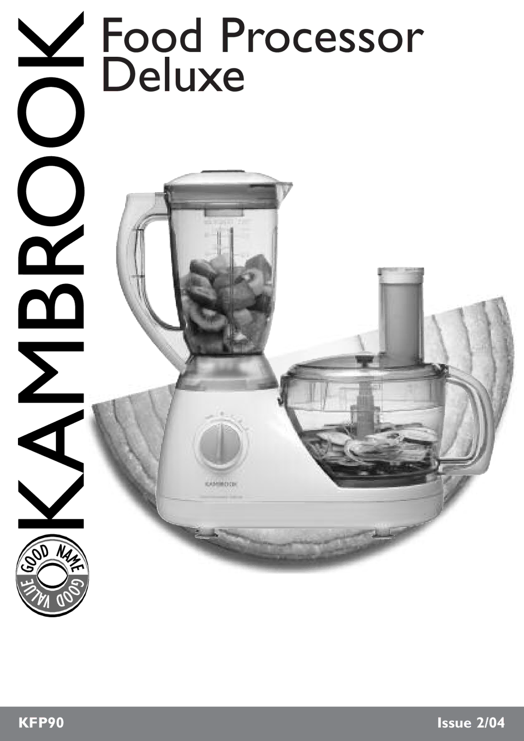 Kambrook KFP90 manual Food Processor Deluxe 