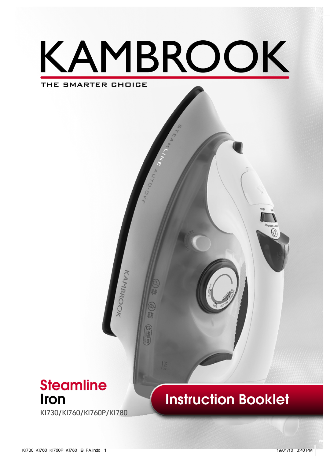 Kambrook KI780, KI760P, KI730 manual Instruction Booklet 