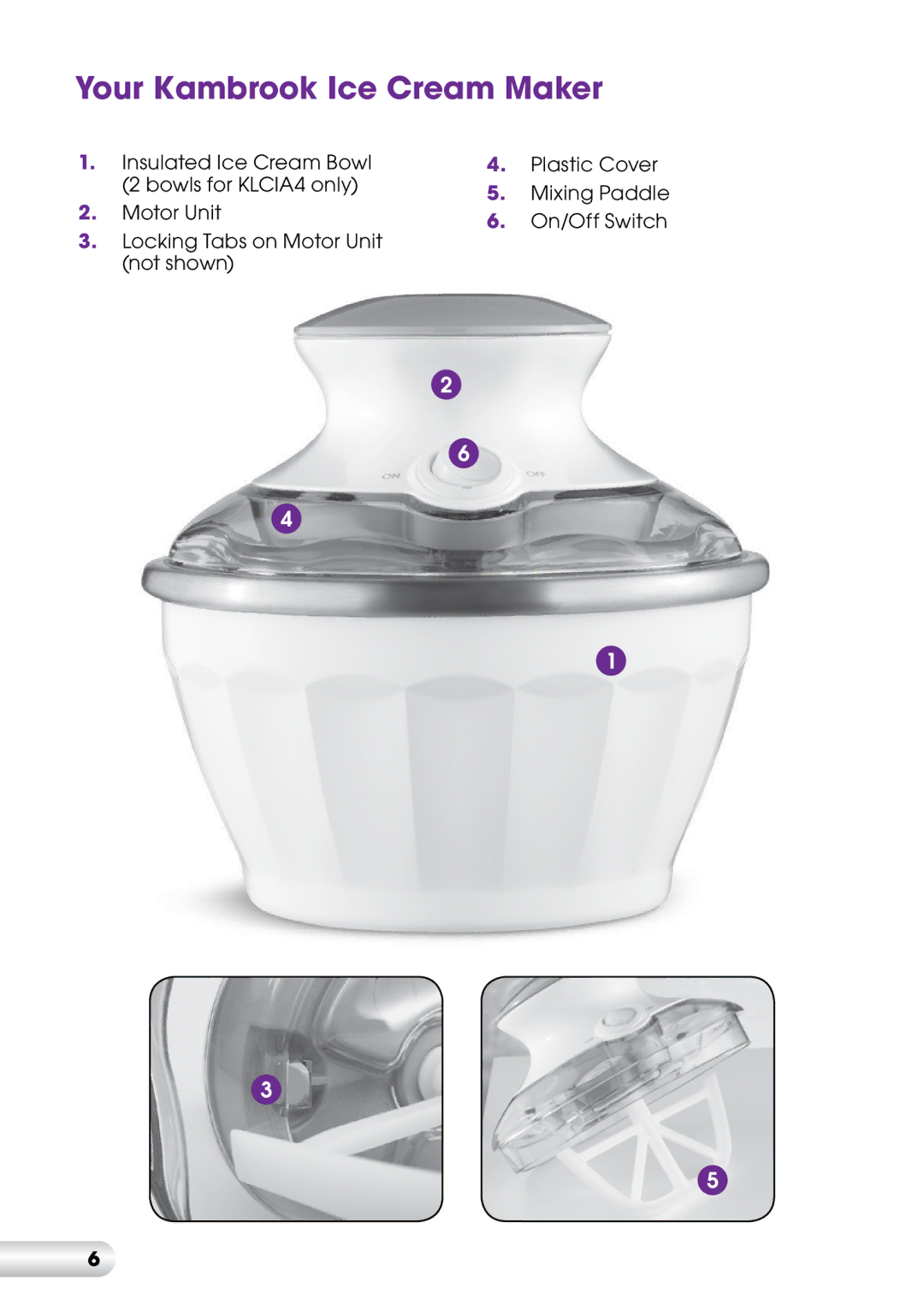 Kambrook KLCIA4, KLC3FM manual Your Kambrook Ice Cream Maker 