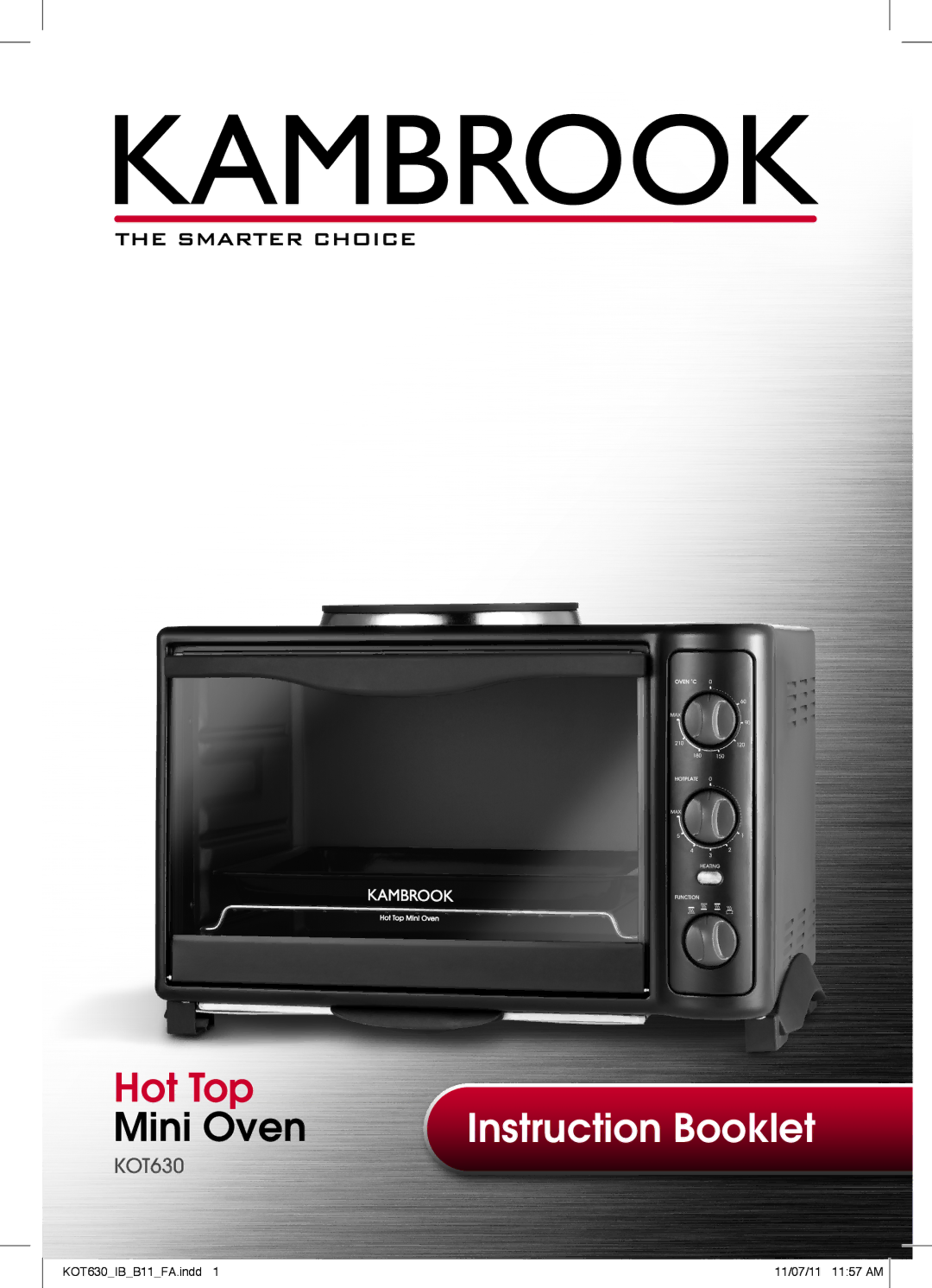 Kambrook K0T630, KOT630 manual Instruction Booklet 