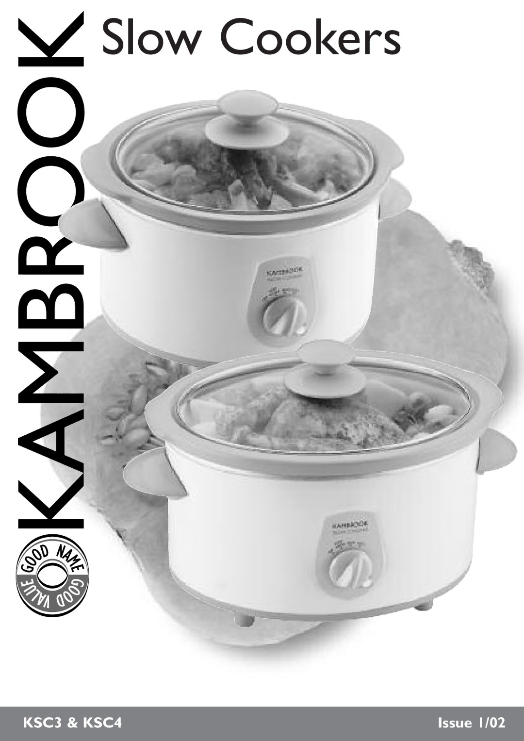 Kambrook KSC4, KSC3 manual Slow Cookers 