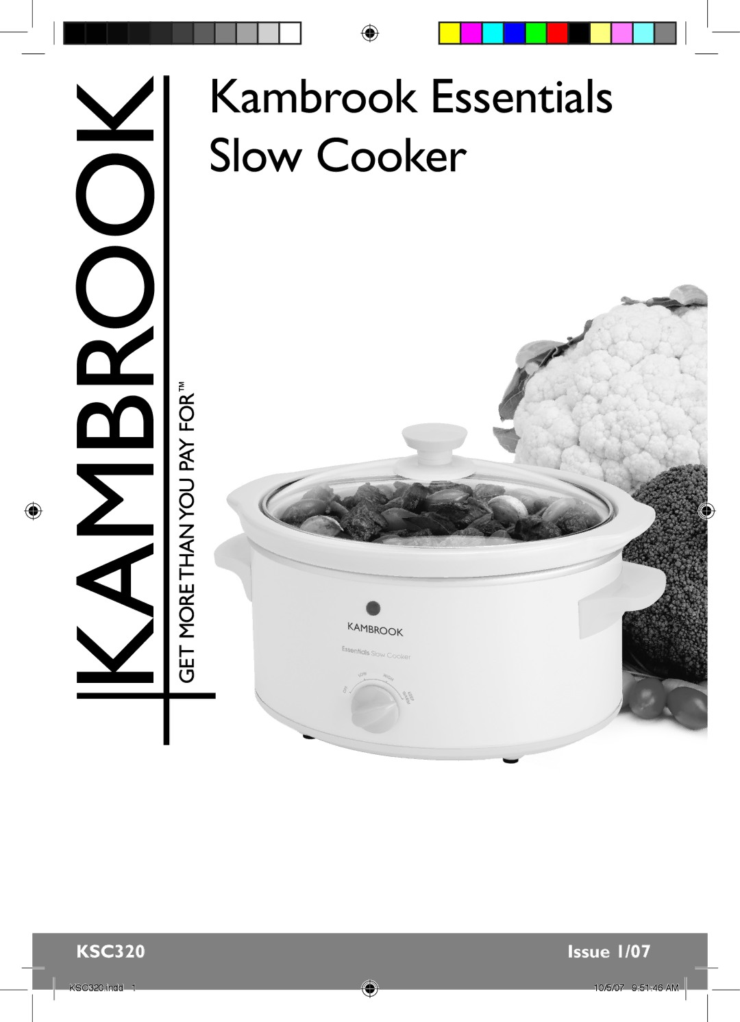 Kambrook KSC320 manual Kambrook Essentials Slow Cooker 