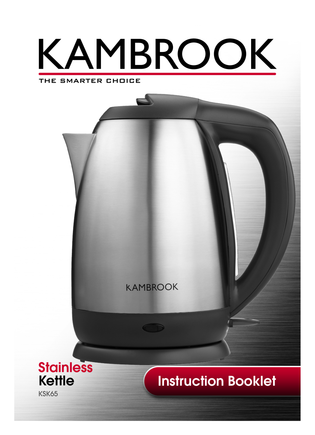 Kambrook KSK65 manual Stainless, Kettle, Instruction Booklet 