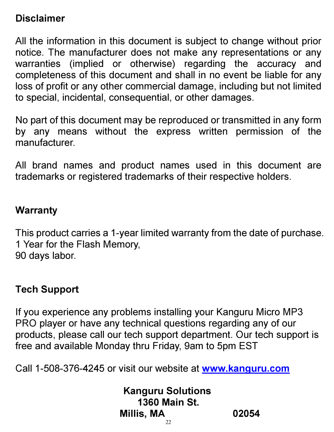 Kanguru Solutions 1.1 user manual 